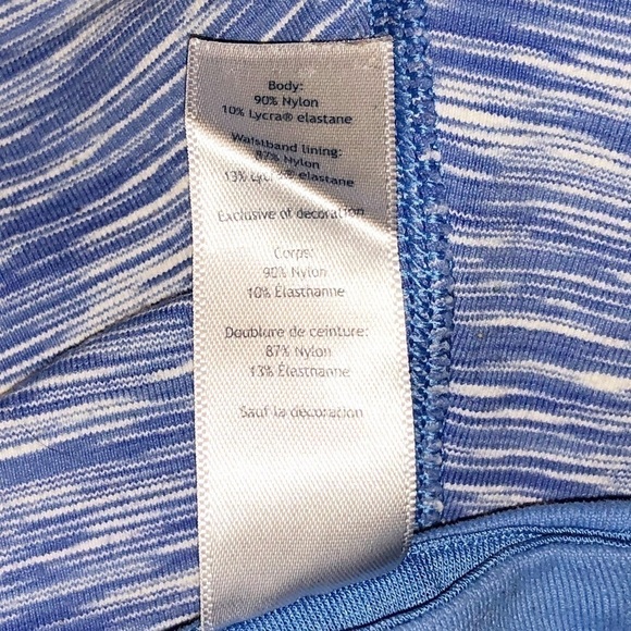 Ivivva Girls Rythmic Legging Capris Crop Blue Size 14 - Picture 4 of 7